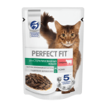 PERFECT FIT™ в соусе с говядиной для стерилизованных кошек