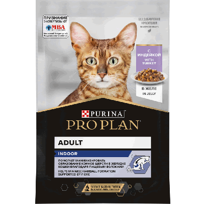 PRO PLAN® HOUSECAT для взрослых кошек, с индейкой в желе