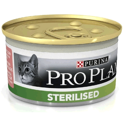 PRO PLAN® STERILISED для стерилизованных кошек и котов, паштет с тунцом